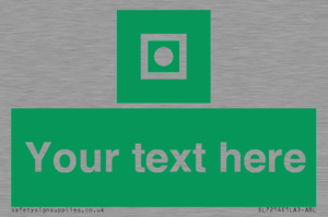 Custom sign safe condition Shipboard general alarm